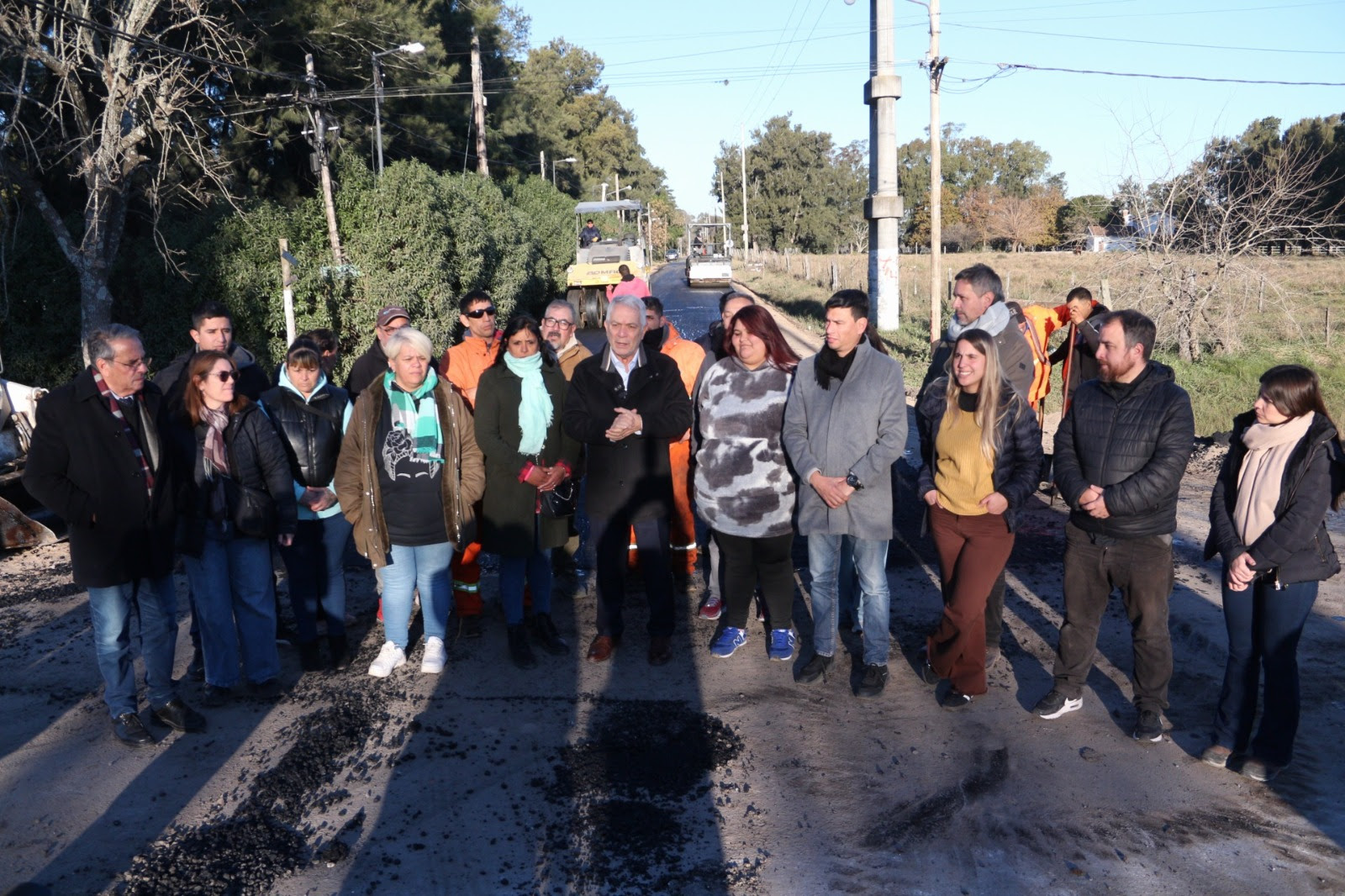 Arana en obra: Alak supervisó trabajos en la localidad y conformó su Junta Comunal
