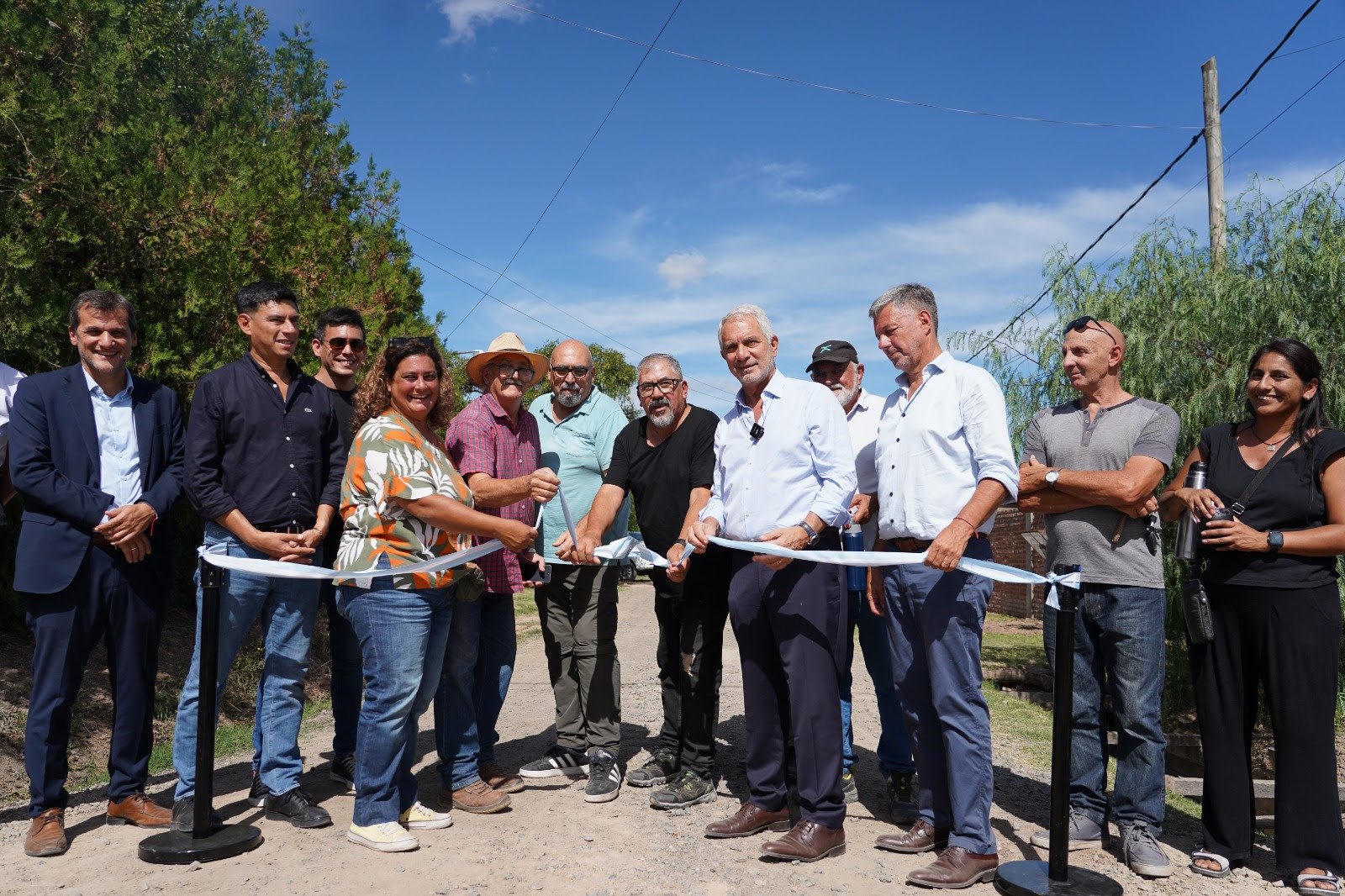 Alak inauguró la primera etapa de una obra hidráulica clave en Villa Garibaldi