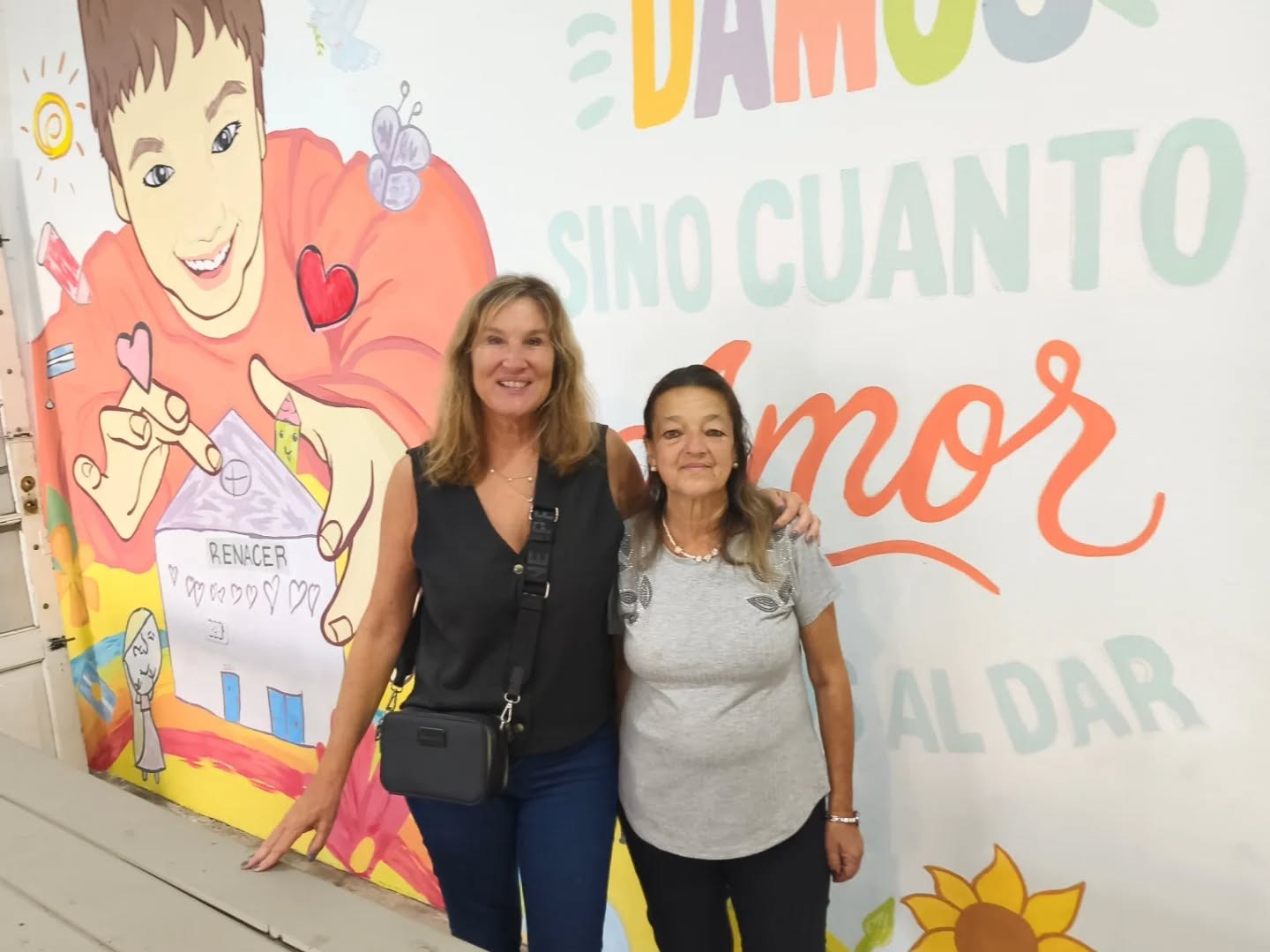 Alejandra Sturzenegger estuvo en el comedor y merendero "Renacer en Villa Elvira"