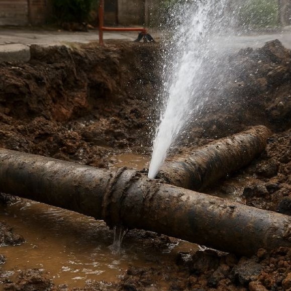 Enganche clandestinos de agua: Rompieron una cañería en Altos de San Lorenzo