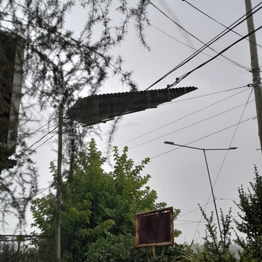 Voladuras de techo, ramas y cortes de líneas provocaron la caída de la red eléctrica en varios barrios