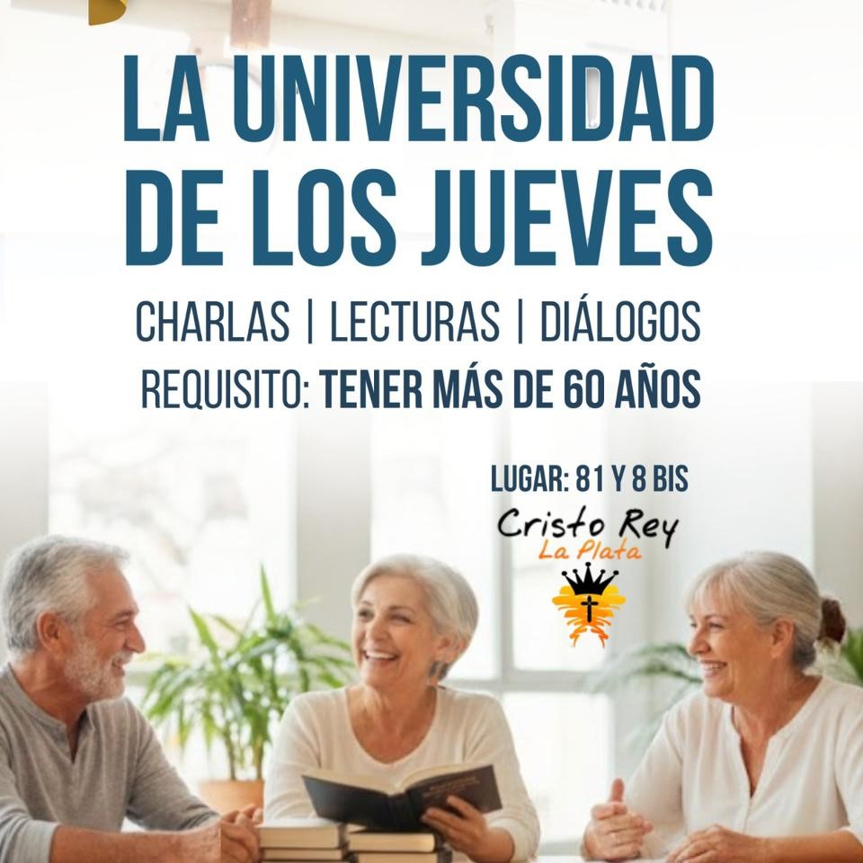 "Clases para mayores de 60, gratis, sin deberes. Solo curiosidad."