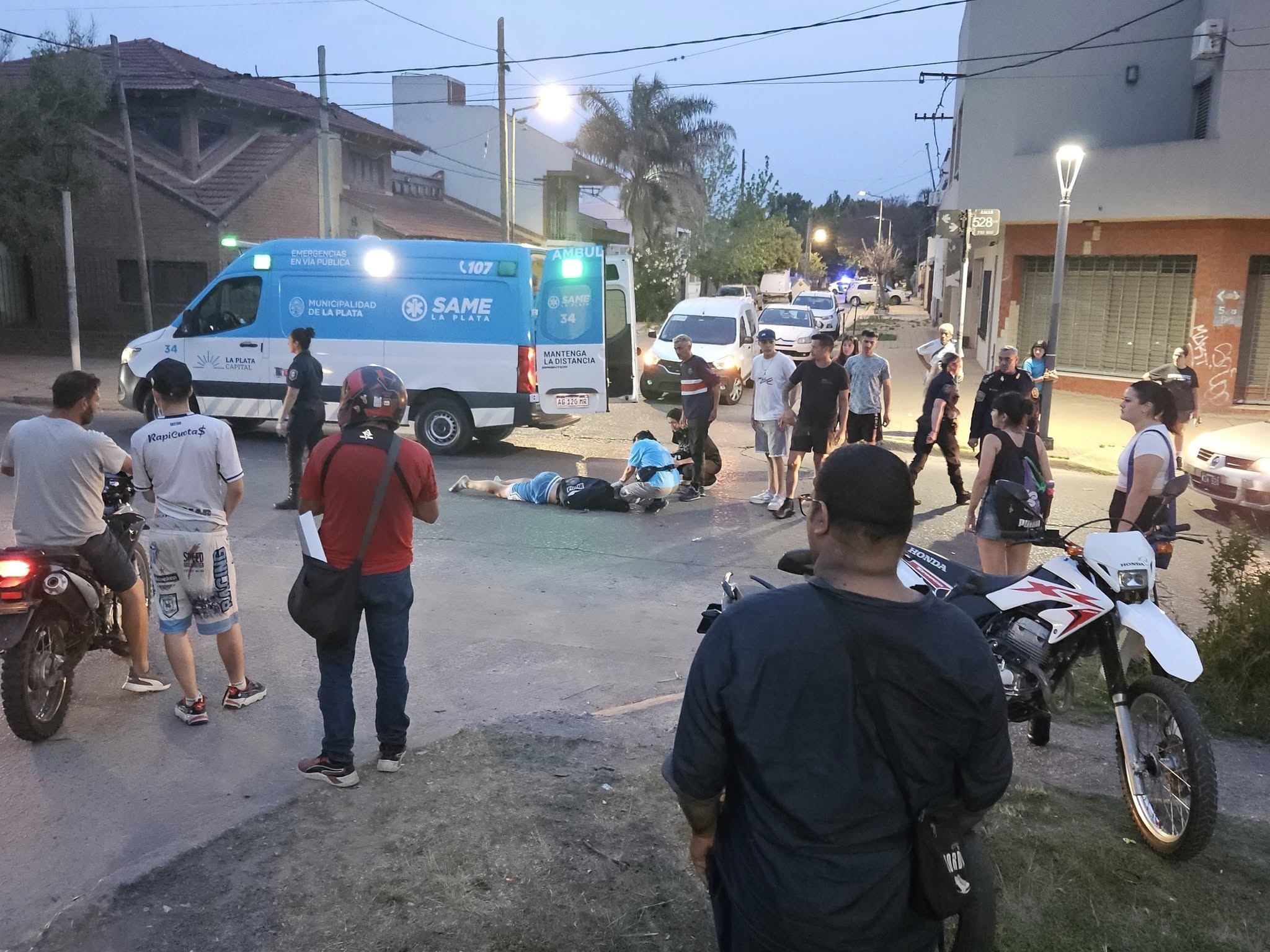 Tolosa: Accidente de un joven de 18 años en moto