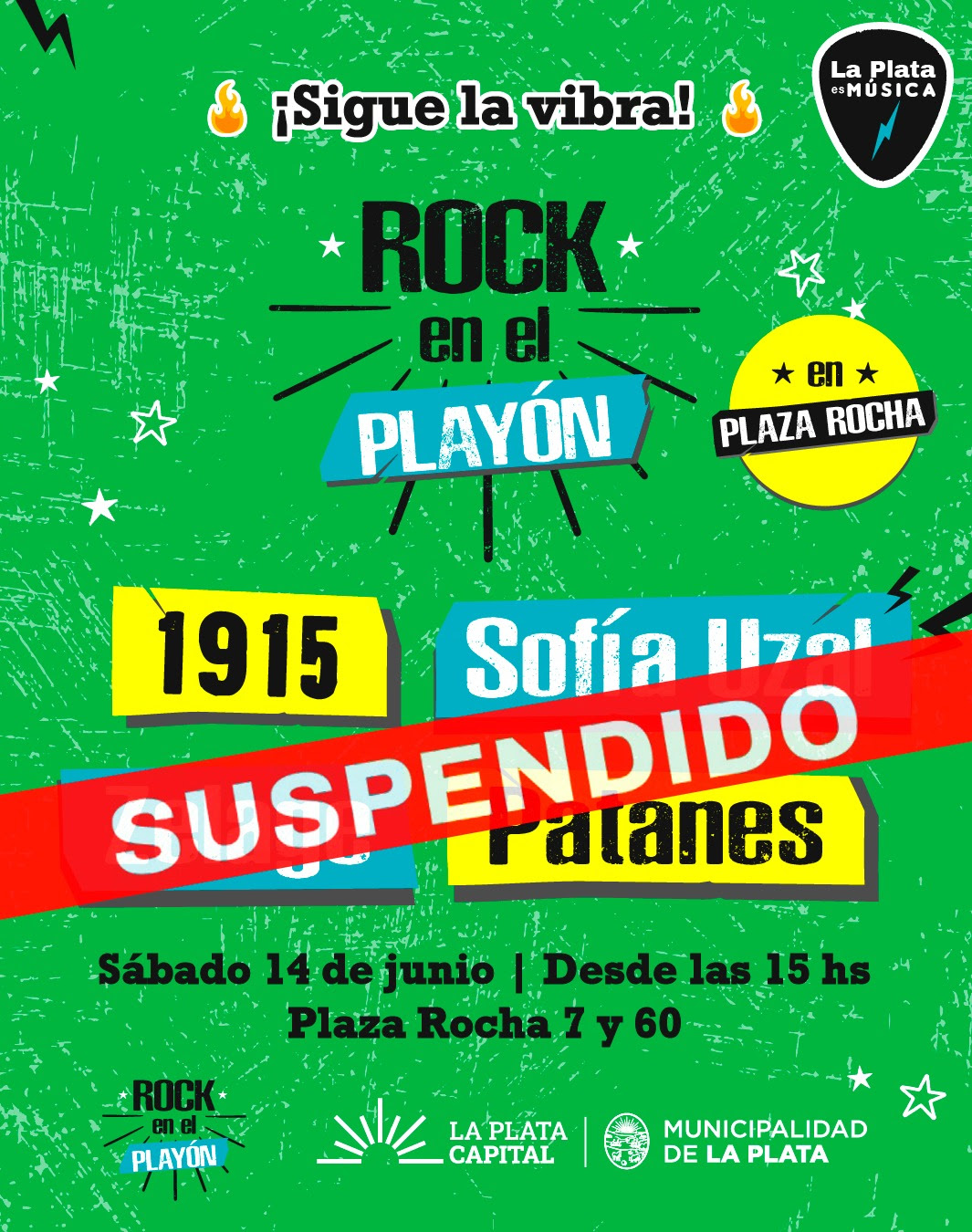 Se suspendió la fecha de "Rock en el Playón" de este sábado por cuestiones climáticas