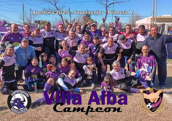 Defensores de Villa Alba funciona, Juan: Campeón Super Senior