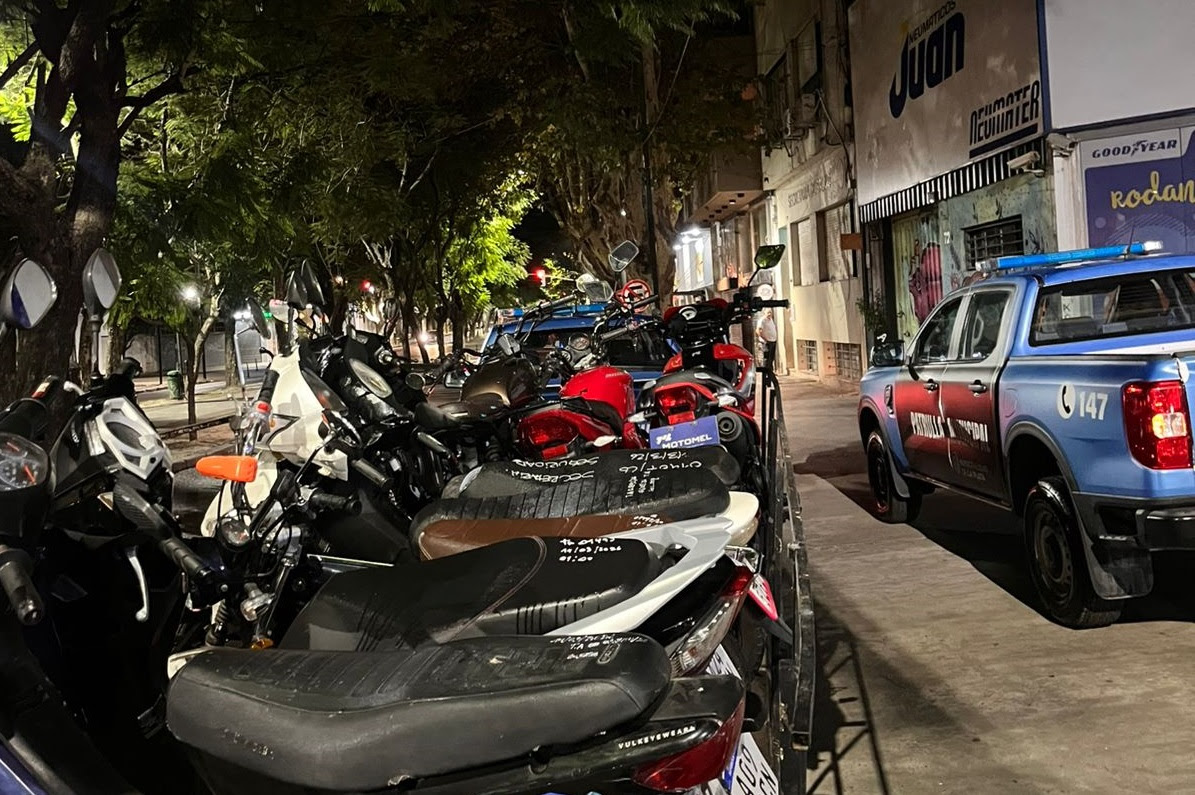 Hubo operativos de control en más de 700 motos en toda la ciudad