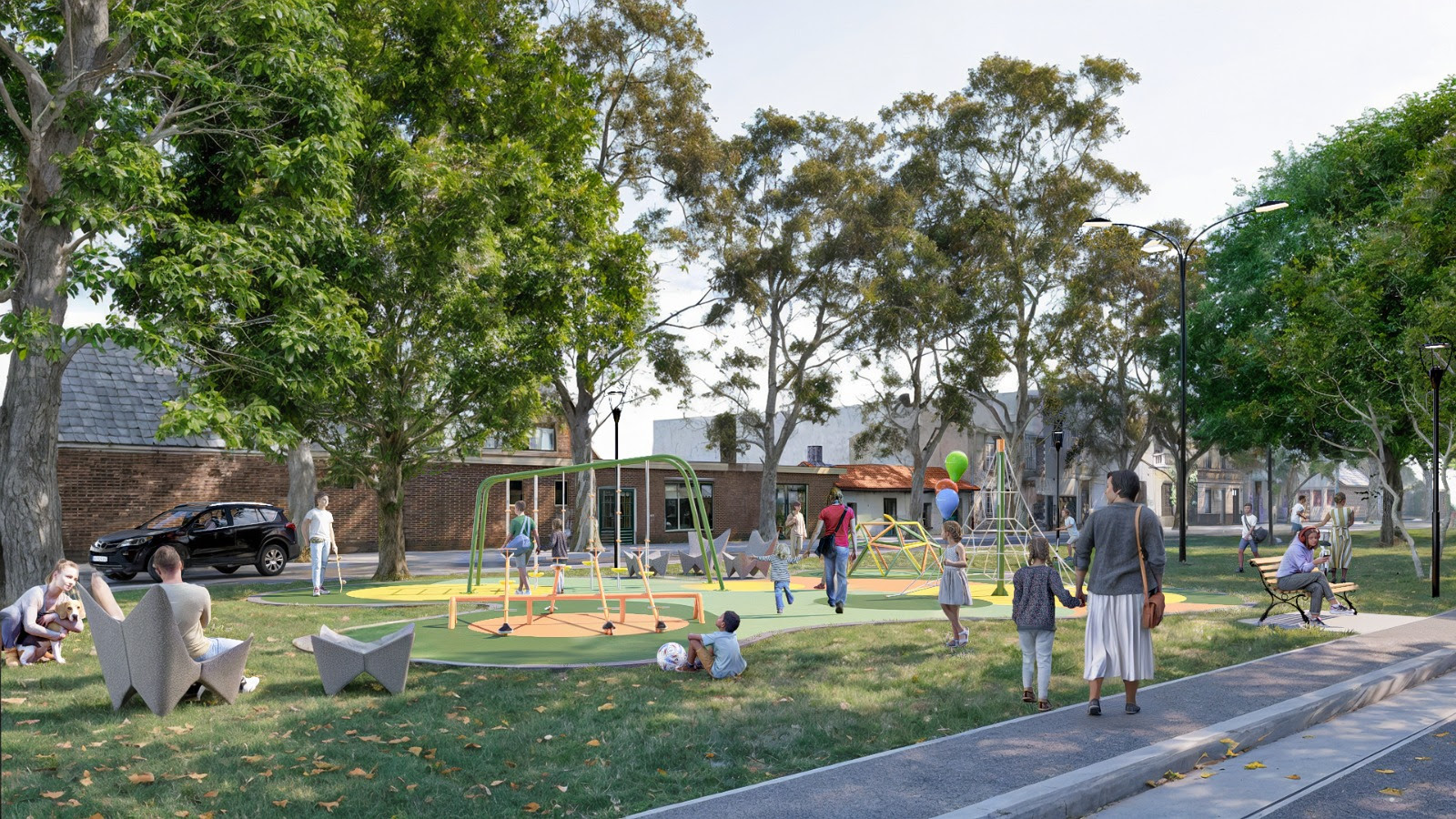 Nueva plaza en la zona el Barrio Mondongo: Se crea la Plaza República del Perú en 64 y 121
