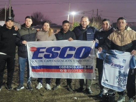 El fútbol de Palihue consiguió el aporte de un sponsor muy importante