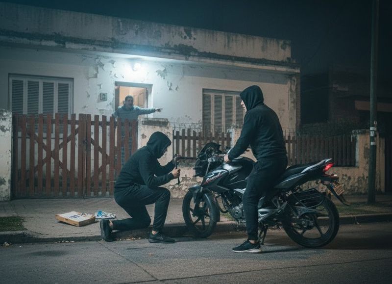 Tres detenidos y una moto recuperada tras un robo en la zona de Tricolores