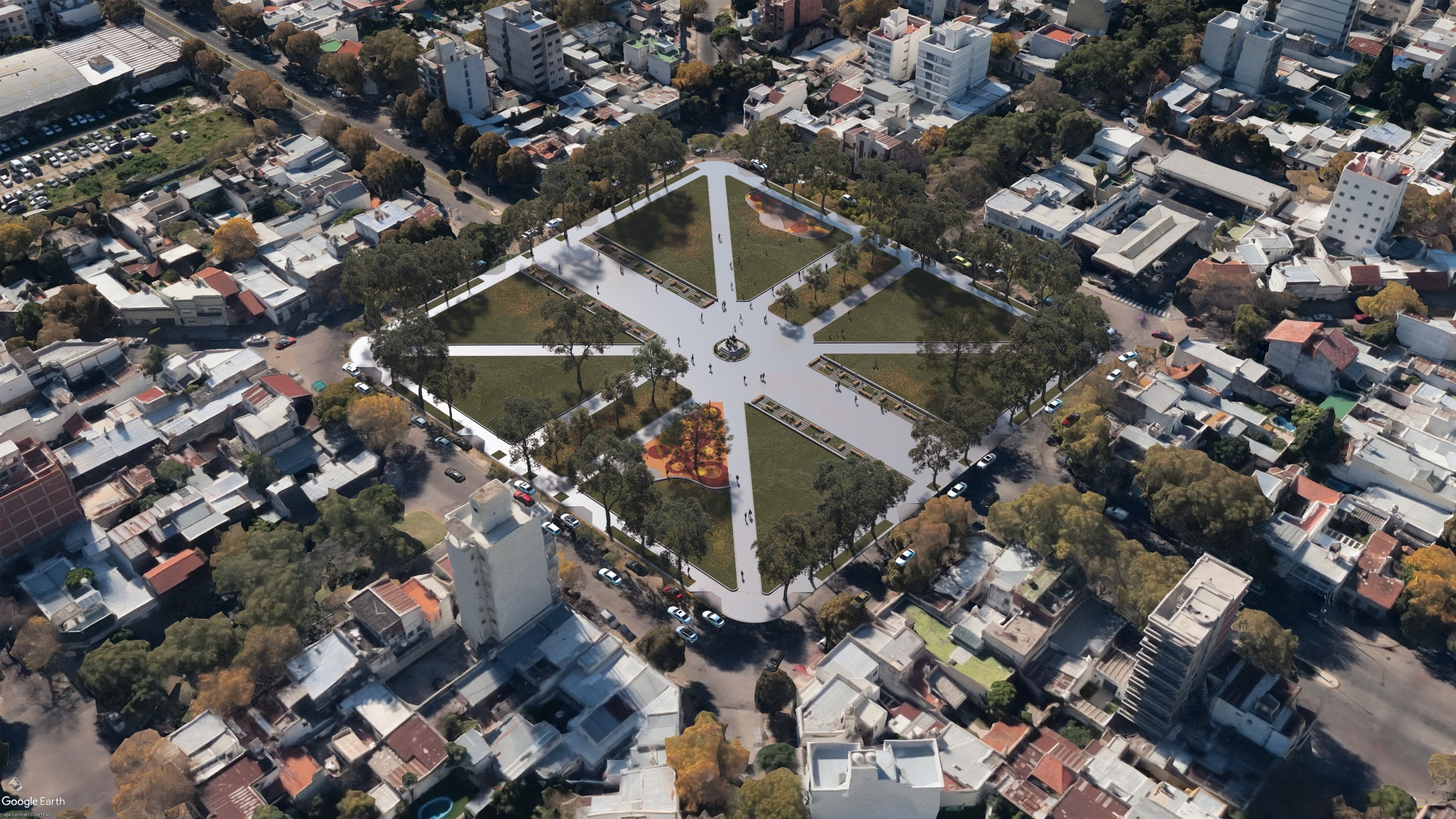 La recuperación del espacio público llegará a Plaza España de 7 y 66
