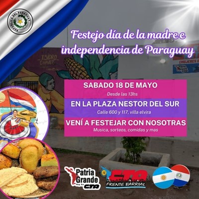 Se viene un enorme festejo de la comunidad paraguaya en Villa Elvira