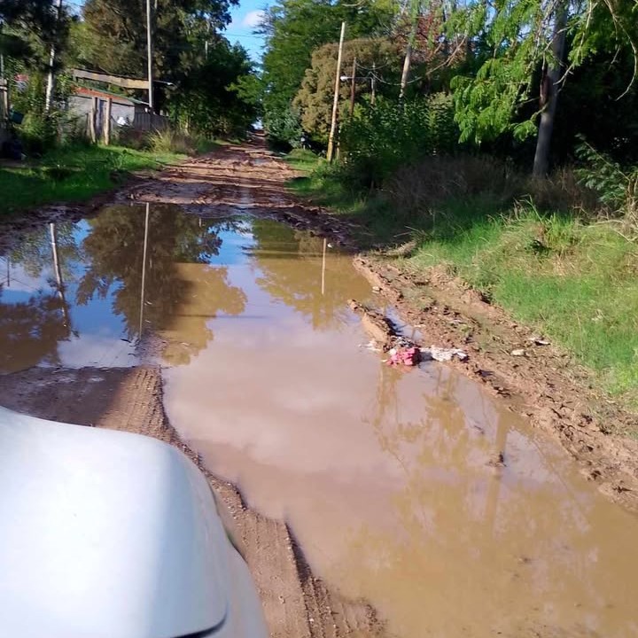 "Hasta que no baja el agua los chicos no van a clases"