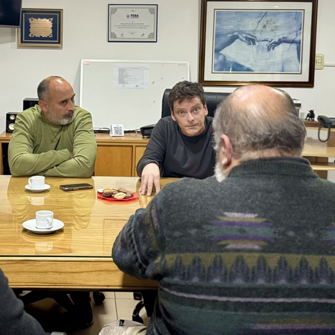 Pablo Nicoletti de Somos Buenos Aires en La Plata se reunió con empresarios platenses