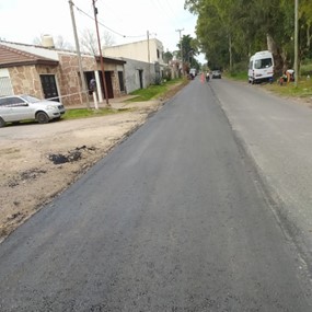 El Municipio avanza con la remodelación de la avenida 609 en Barrio Aeropuerto
