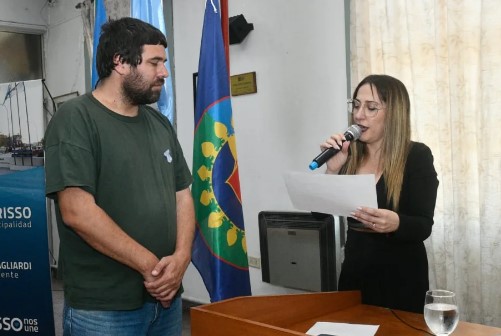 Cristian Medina asumió como concejal en Berisso