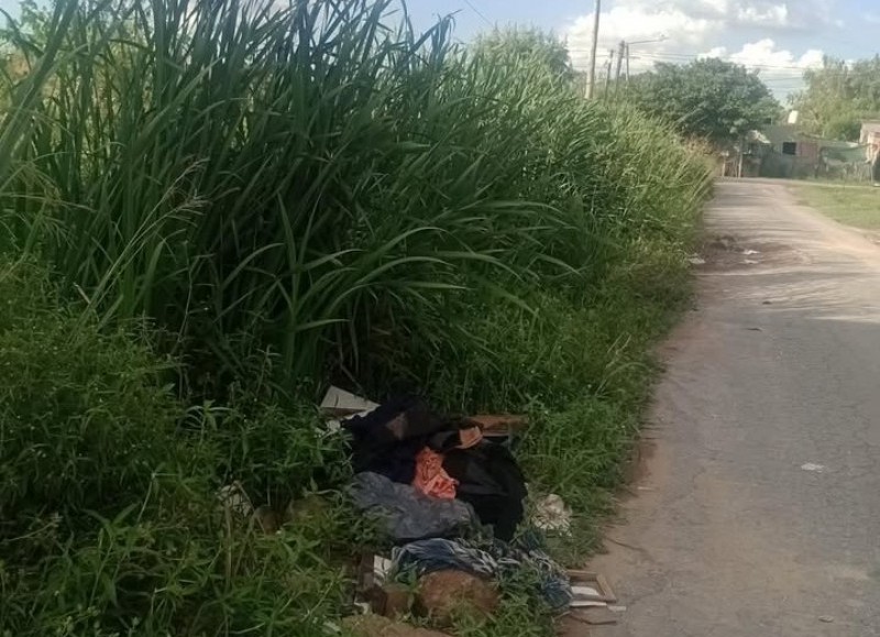 Vecino se quejó del estado de varias cuadras en Altos de San Lorenzo