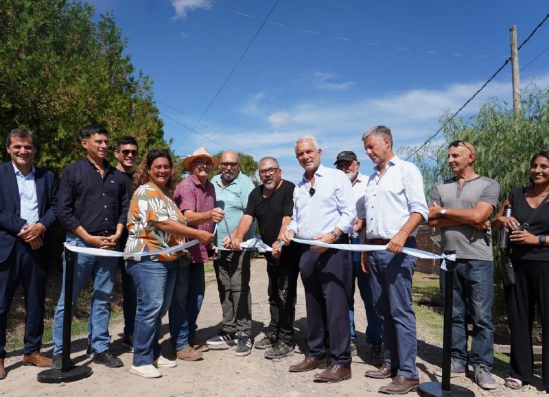 Alak inauguró la primera etapa de una obra hidráulica clave en Villa Garibaldi