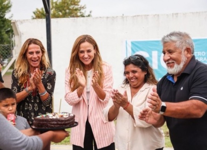 Victoria Tolosa Paz en Altos de San Lorenzo en una jornada por la Memoria, Verdad y Justicia