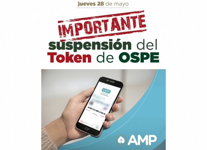 La Agremiación Médica Platense y OSPE decidieron suspenden el token