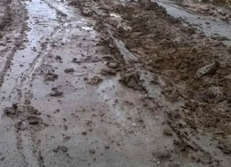 Este es el estado de la calle cuando llueve