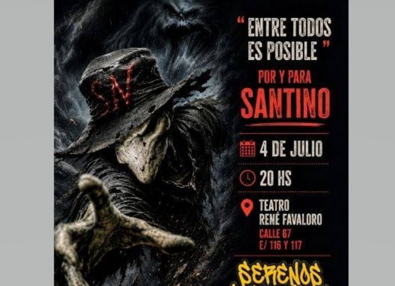 Todos por Santino: Recital solidario para ayudar a la familia