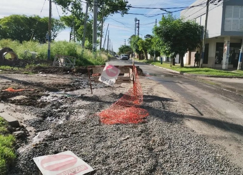 Así estaba la calle reclamada