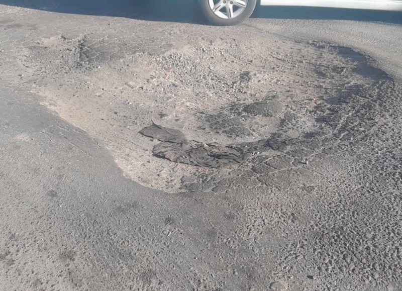 Pozo en medio de la calle
