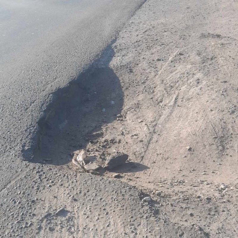 Así se presentan las banquinas en el lugar