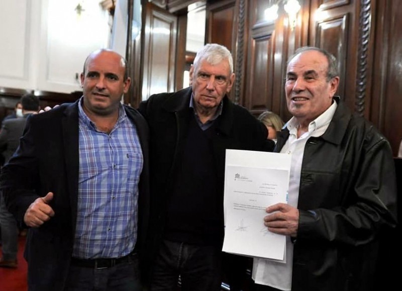 Federico Molla, Luis Le Moal y Alberto Alba