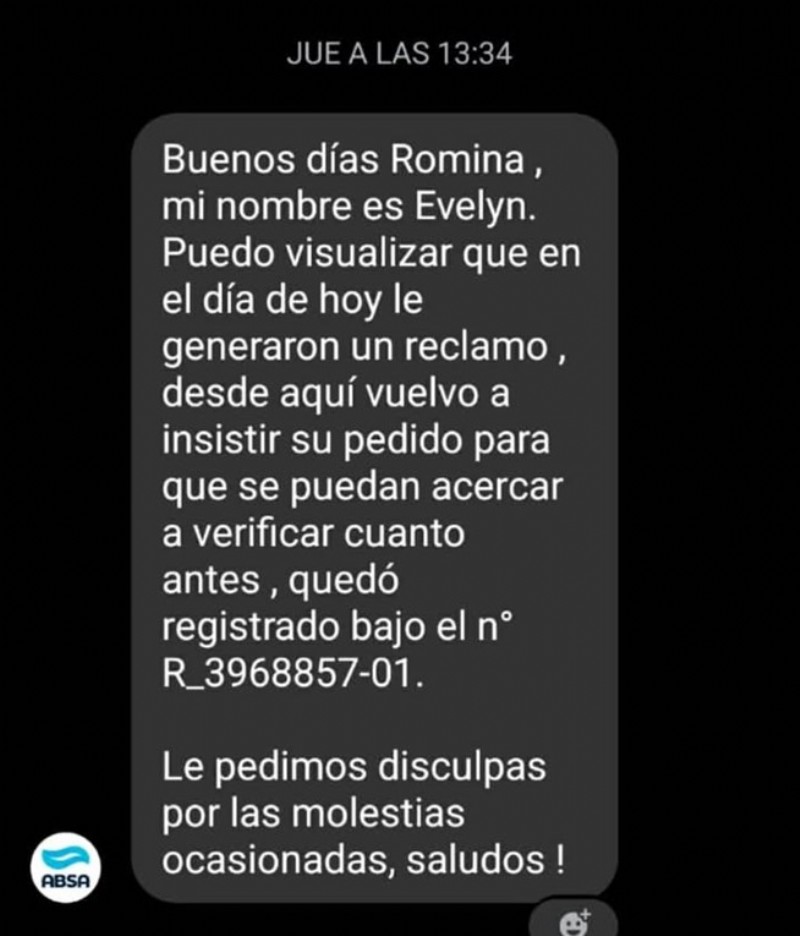 Como usuaria que paga por su servicio escribió a la empresa y esto le contestaron