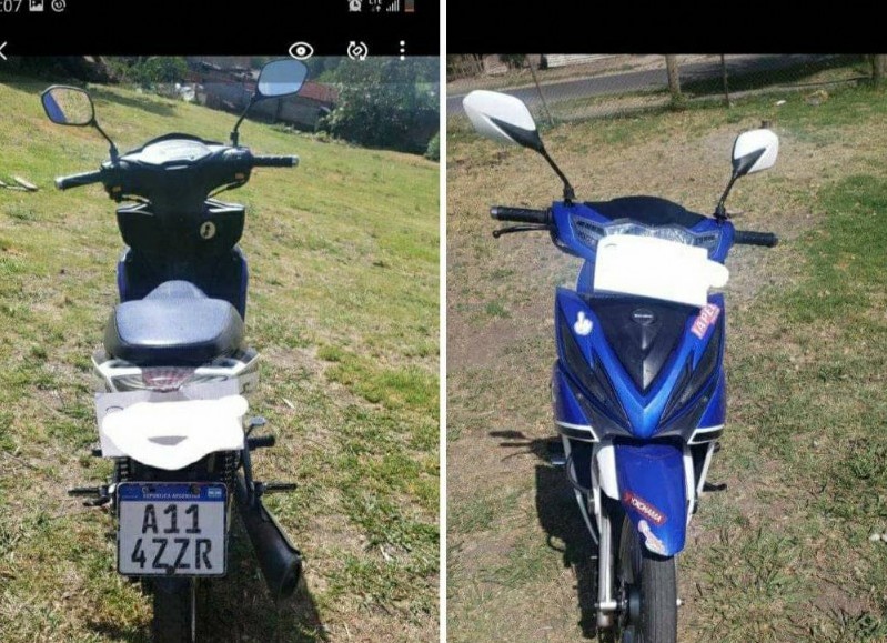 Moto Robada ayer