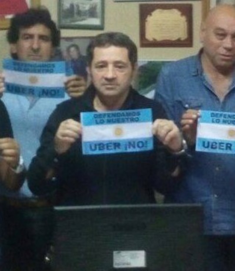 Foto actual en el sindicato de choferes de taxi