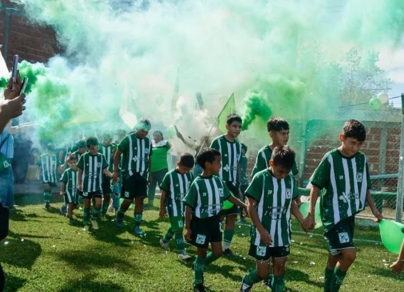 Uno de los tantos equipos de infantiles del Club de Villa Elvira