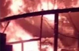 Se incendió una vivienda en 23 y 83 bis