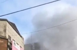 Incendio en un edificio céntrico