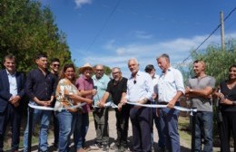 Alak inauguró la primera etapa de una obra hidráulica clave en Villa Garibaldi