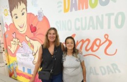 Alejandra Sturzenegger estuvo en el comedor y merendero "Renacer en Villa Elvira"