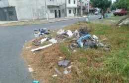 Llegó de trabajar y se encontró con un basural en la esquina del barrio