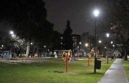 Renovaron las luces LED de plazas y parques de la ciudad