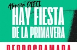 AFI 19 suspendió la fiesta por la primavera y la reprogramó para octubre