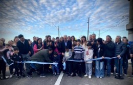 El Intendente estuvo en Villa Elvira para inagurar la obra de 609 de 7 a Ruta 11
