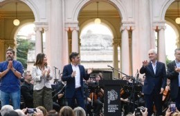 Kicillof y Alak encabezaron el inicio de las obras de restauración integral del Teatro del Lago