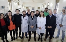 El gobernador Axel Kicilof estuvo en el Policlínico San Martín para recorrer obras de su gestión