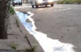 78 entre 115 y 116: Una pérdida de agua complica el servicio en hogares