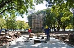 Avanza en la reconstrucción de Plaza Rocha
