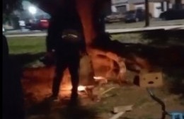 Desalojaron a cuatro personas que vivían en La Plaza La Señal de 3 y 72