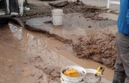 ABSA trabaja en la zona arreglando pérdidas que llevan meses de reclamos