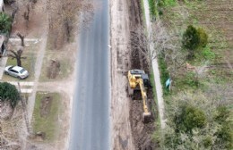Mejoran la avenida 38 a la altura del Barrio San Carlos