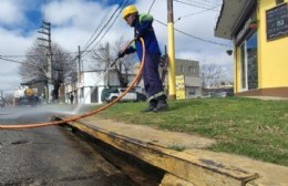 Ante los rumores de fuertes lluvias: Se reforzaron trabajos de limpieza en la ciudad