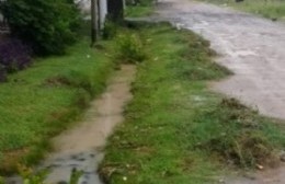 Cruces de calles rotos y zanjas tapadas: Un problema que causa desbordes de agua